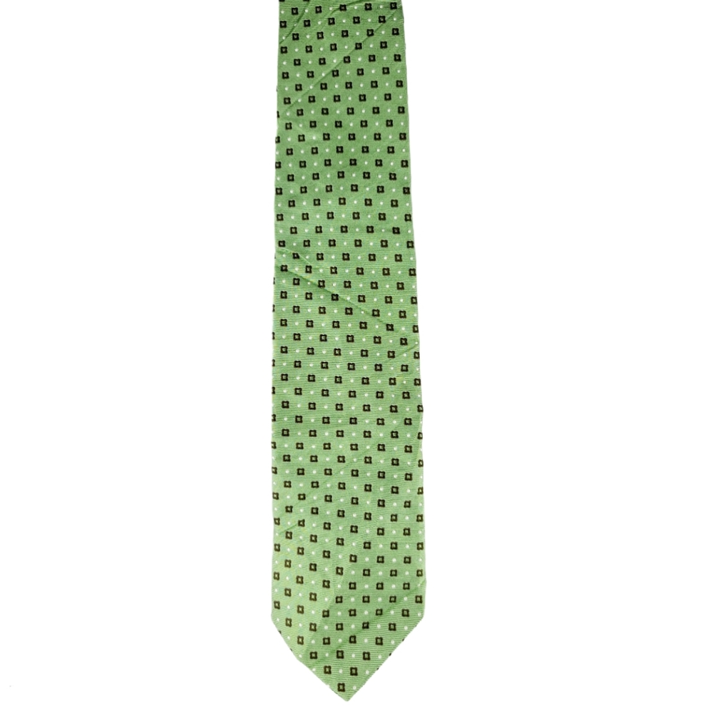 Altea Milano Green Silk Tie